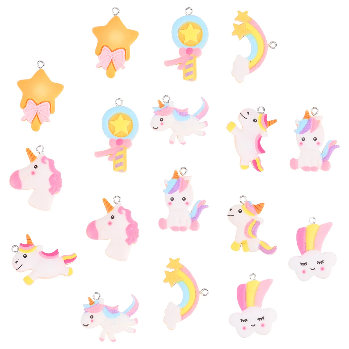 

Pendant Charm Resin Making Rainbow Charms Fairy Jewelry Bracelet Supplies Kids Pendants Bracelets Cloud Wand Wind Cartoon Diy