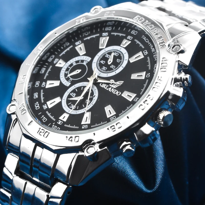 Часы наручные мужские из нержавеющей стали модные брендовые Роскошные