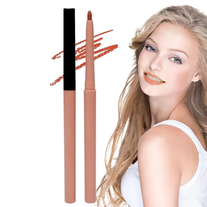 Creamy Color Waterproof Liner Long Lasting All Day Wear Twist Up Smudge Proof No Sharpener Required Natural Lip