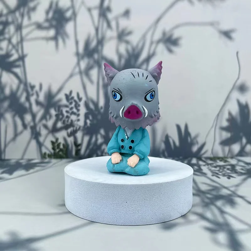 

Demon Slayer 8-9cm 6Styles Demon Slayer Figures Tanjirou Nezuko Inosuke Giyuu Zenitsu Sakonji Action Figure Anime Collection