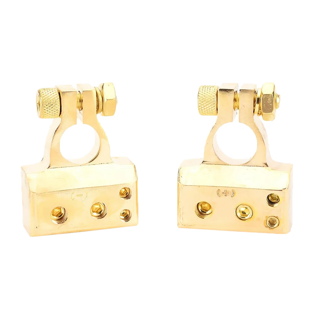 

1 Pair 2 4 8 AWG Gauge Positive And Negative Car Battery Terminal