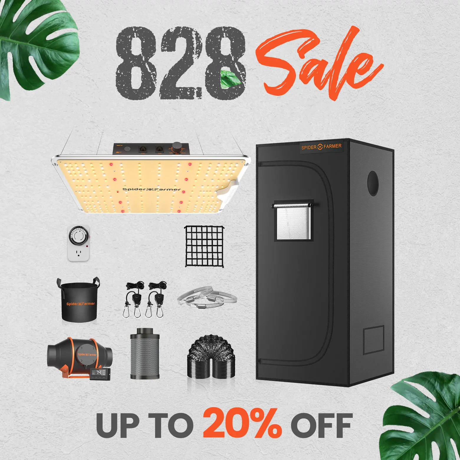 +70x70x160cm Grow Tent Kits With Intelligent Carbon Filter For Indoor Plants Hydroponics