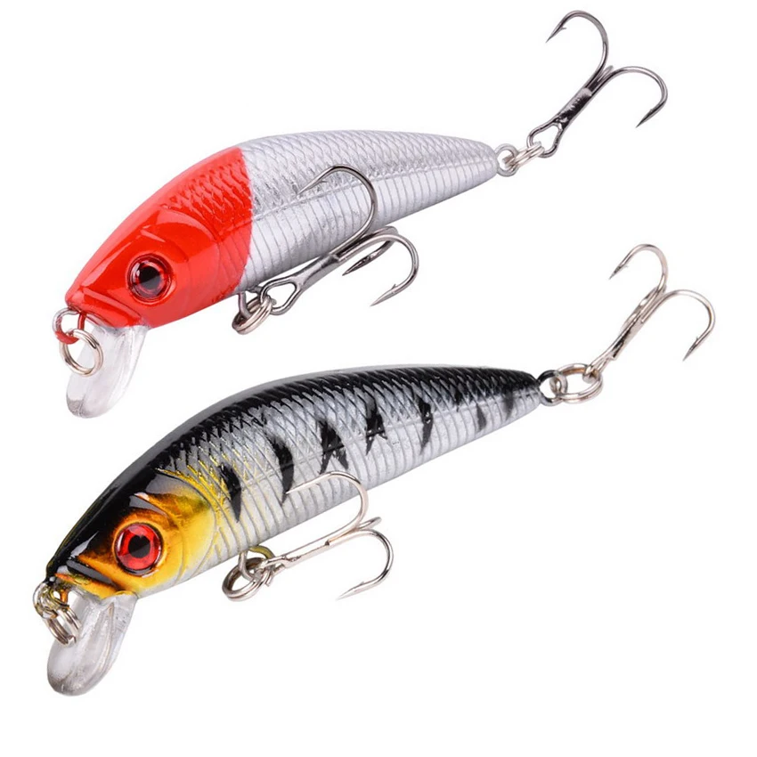 

1Pcs Slow Sinking Fishing Lure Minnow Trolling Artificial 7cm 8g Quality Hard Bait Pike Peche Bass Wobblers Crankbait Tackle