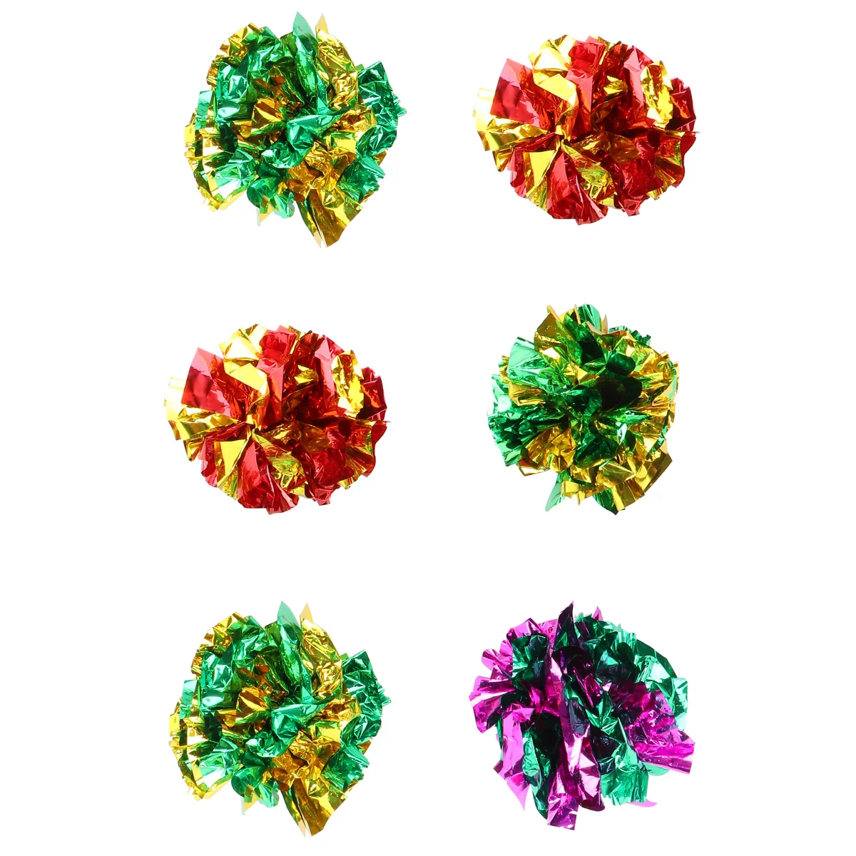6pcs Crinkle Balls Cat Toys Best Interactive Toy Ever Independent Pet Kitten Fat Real Cats