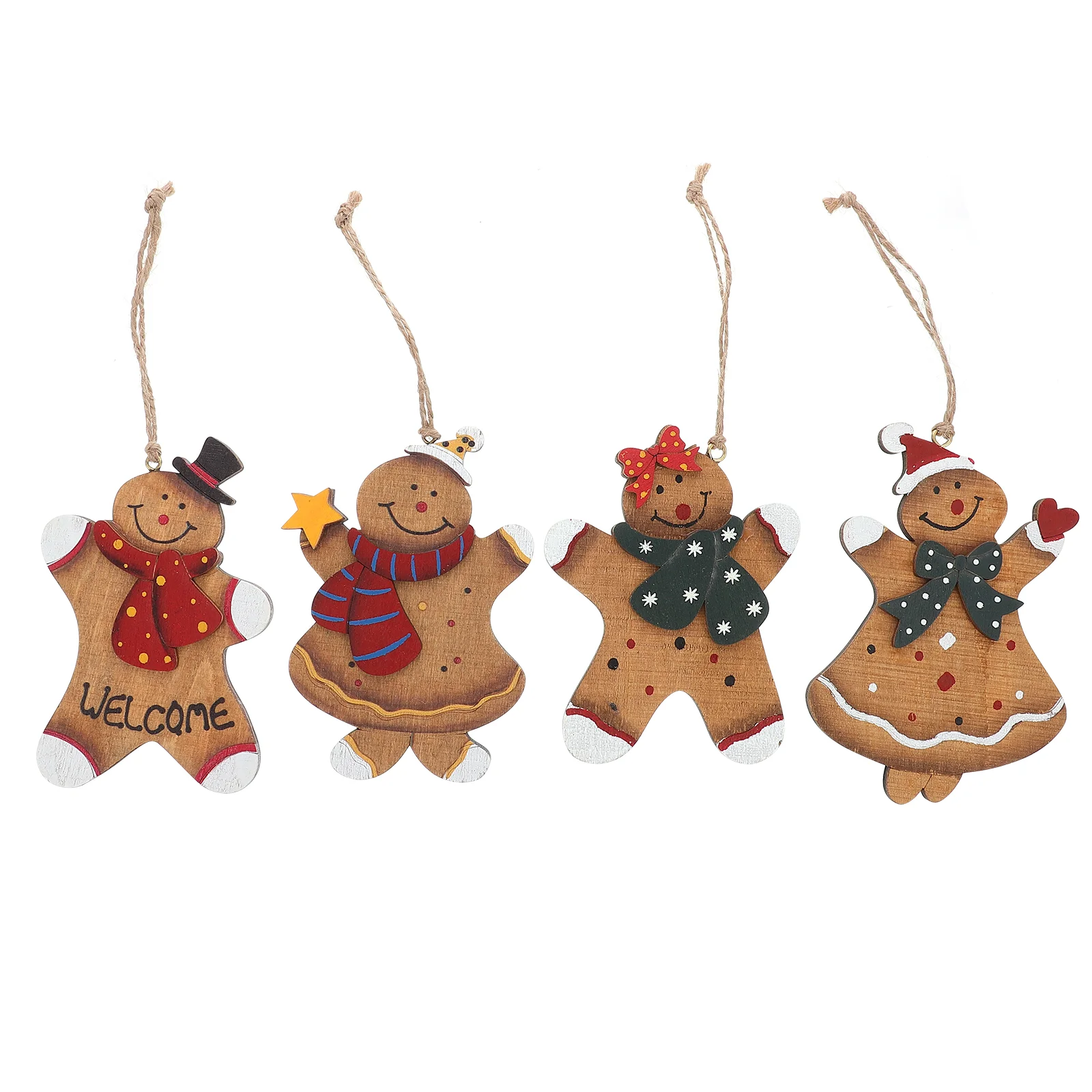 

Gingerbread Man Christmas Hanging Ornamentstree Pendant Decorsfigurines Mini Ornament Decor
