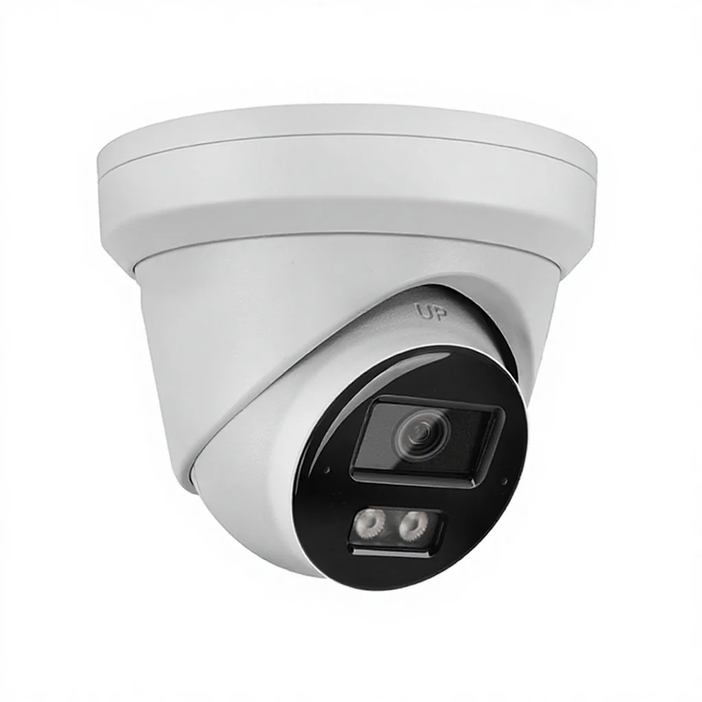 Фото Оригинальная сетевая камера Hikvision 8 Мп AcuSense DarkFighter с функцией распознавания лиц, подсчета людей, фиксированная, купольная, DS-2CD3386G2-IS(U) №1