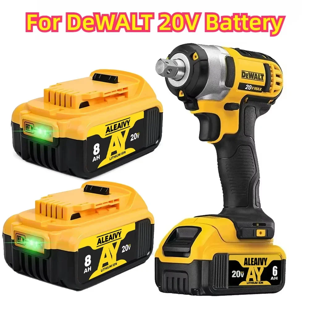 АККУМУЛЯТОР ALEAIVY для Dewalt DCB200 20 В 8 0 Ач/6 Ач/5 Ач Сменный аккумулятор совместимый с