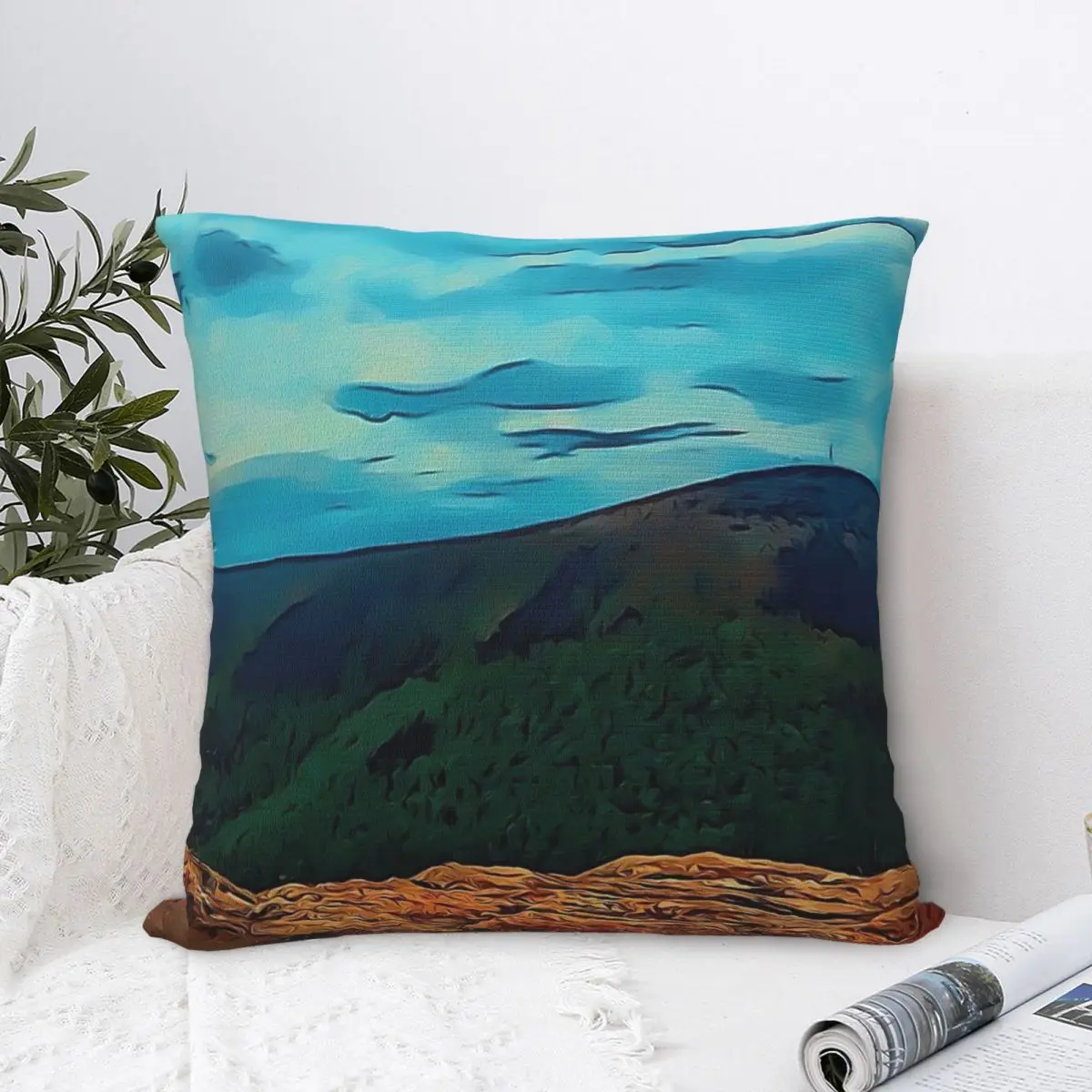 Декоративная подушка для гостиной с изображением животного