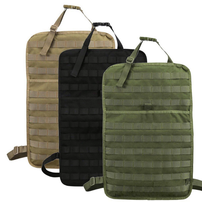 

New Tactical MOLLE Bag Car Seat Back Organizer Storage Hunting Bag Pouch Seat Cover Case Vehicle Panel Car Seat Cover Protector