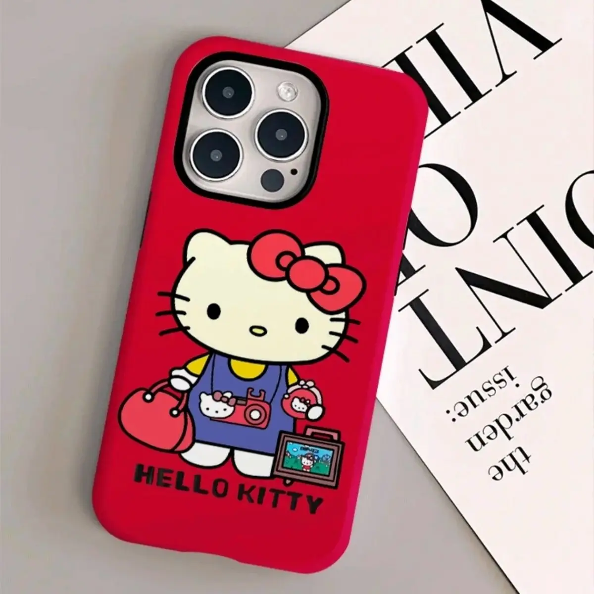 Чехол для телефона Sanrio HelloKitty Driving KT Cats iPhone 11 12 13 14 15 16 Pro Max Mini Plus чехол из ТПУ с