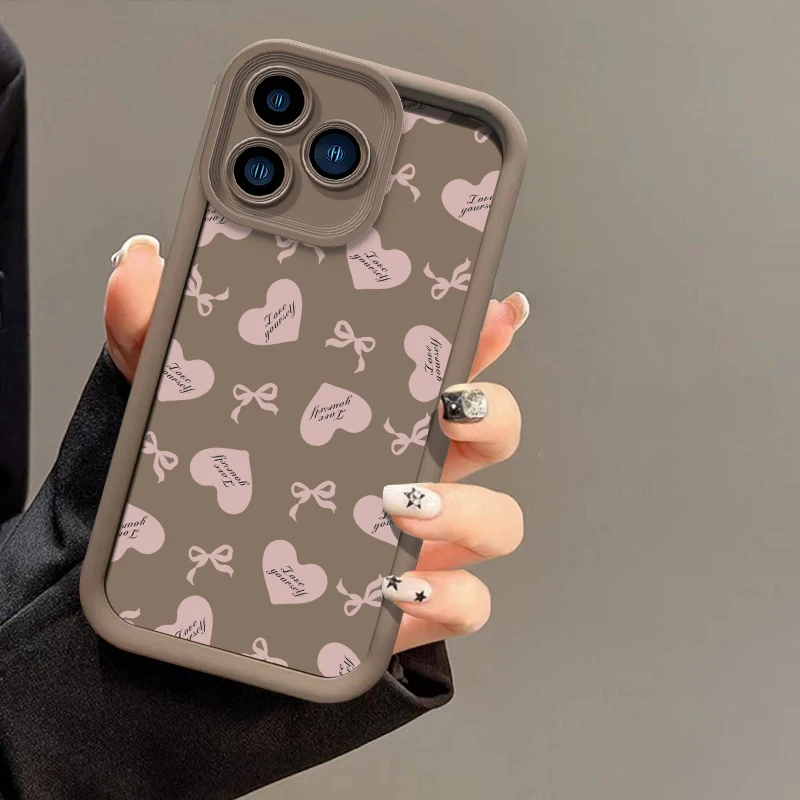 Красивый чехол с бантом и сердечком для OPPO Realme Q5 V5 K7X V13 U1 Q3i Q3 карнавальный