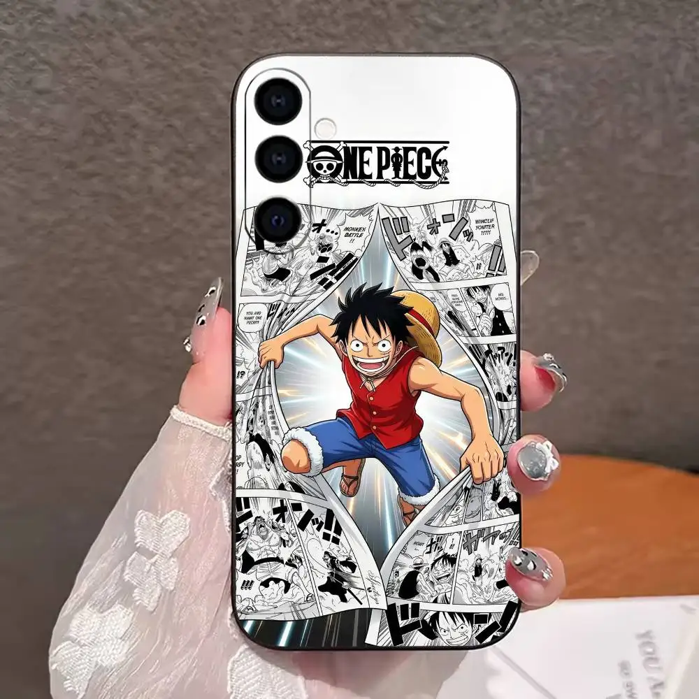 Фото Чехол для телефона O-One Anime P-Piece-S Monki D L-Luffy для Samsung Galaxy A20,21s,22,31,32,52,53,72,73,80,91, мягкий черный корпус №2