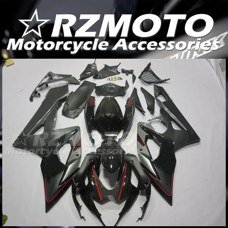 

Литьевая пресс-форма, новый комплект обтекателей из АБС-пластика для Suzuki GSX-R 1000 K5 2005 05 06, комплект обтекателей черного и серого цвета