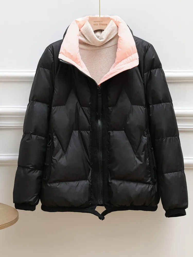 New Women Casual Style Down Jacket White Duck Down Jackets Autumn Winter Warm Coats And Parkas Female Outwear