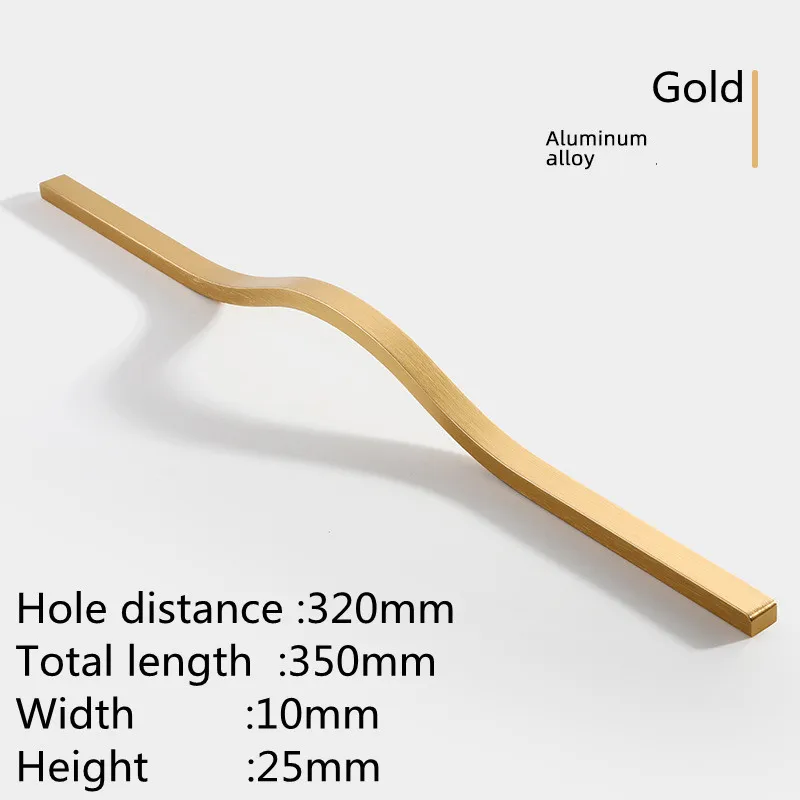 Ручки для шкафов KK&FING черные алюминиевые