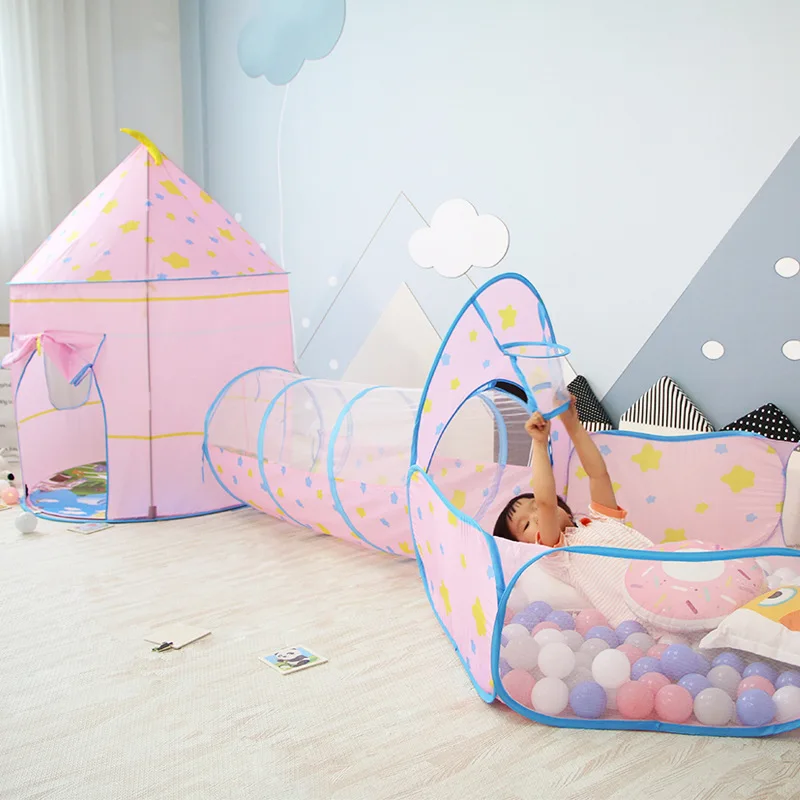 3 в 1 детская палатка домик игрушечный бассейн для шаров портативный Детский