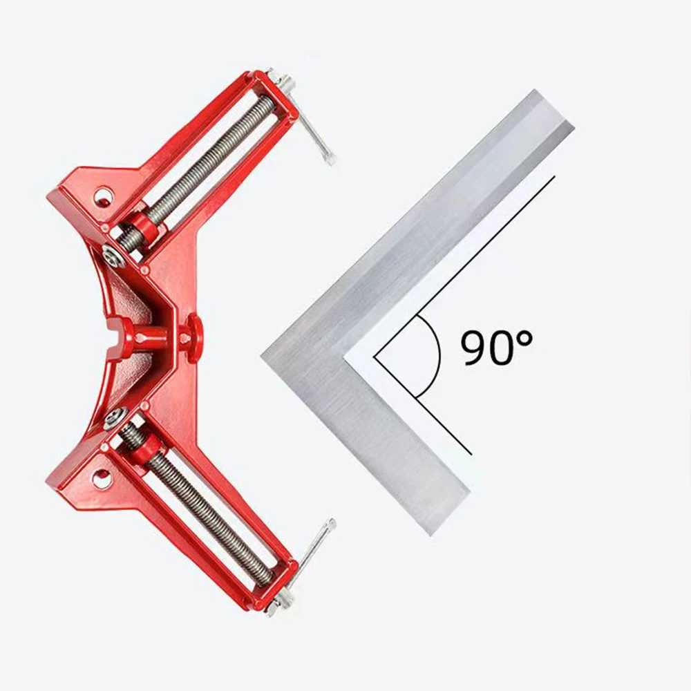 

4 Inch 90 Degrees Angle Clamp Right Angle Woodworking Frame Clamp DIY Glass Clamps Corner Holder Woodworking Hand Tool New USE