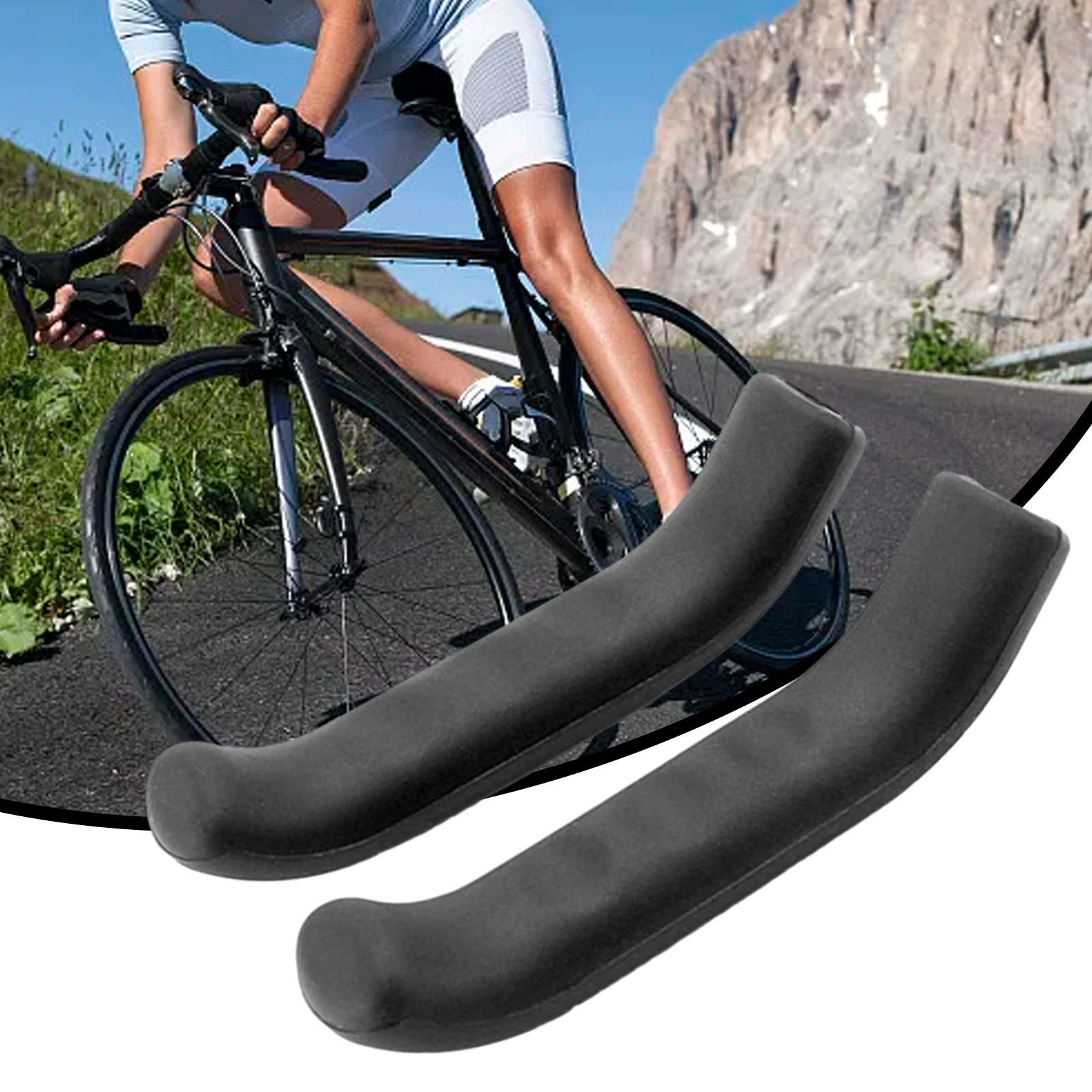 

Anti-skid Brake Lever Covers - Waterproof Mountain & Road Bike Covers (1 Pair) Brake Lever Covers Blue Gray Green Pink Red TPR