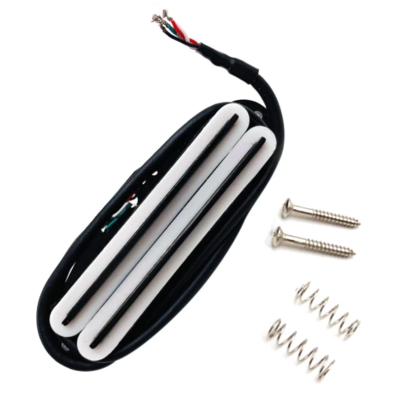 Электрическая гитара Hot Rail Pickups с двойной дорожкой 11K Alnico5 белая