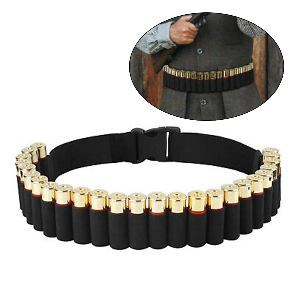 

50 Shell Bandolier Sling Strap for 12/20 Gauge Heavy Duty Shotgun Sling Nylon Cartridge Strap 140x5cm Hunting Shooting Supplies