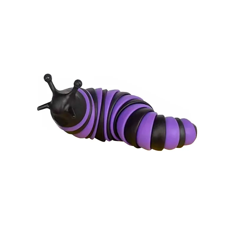Wholesale Flexible Fingertip Snail Sensory Toy Adult Antistress Squirming Slug Fidget Toys Autism Chiledren Gift Decompression enlarge