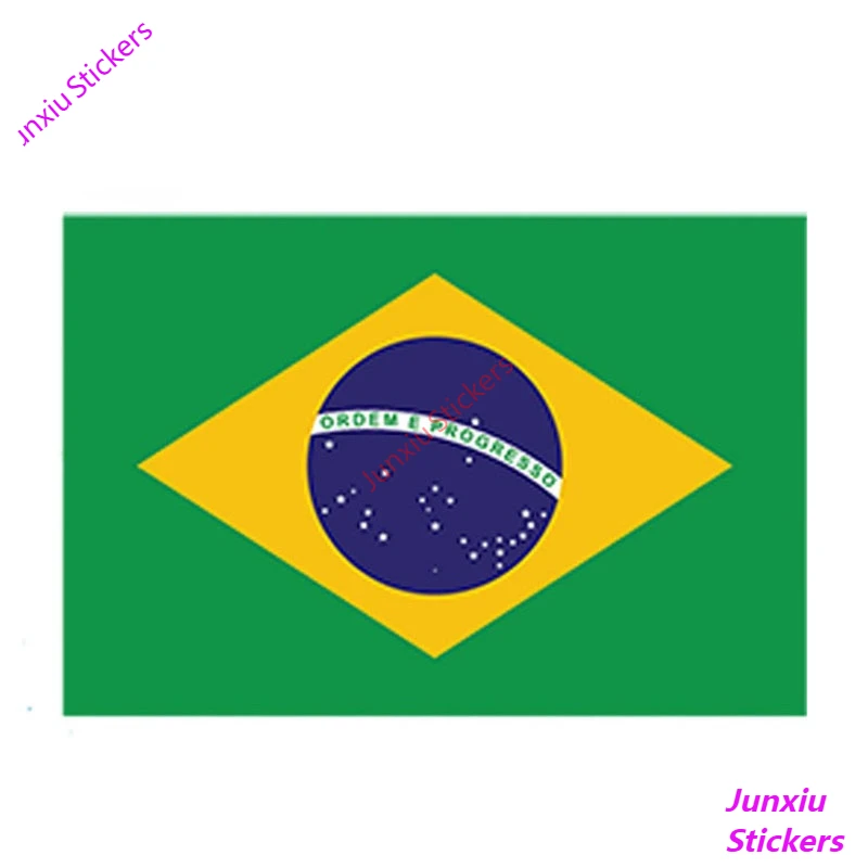 

Car Sticker and Fine Decal Brazil Flag Vinyl Decal Sticker Self Adhesive Country Brazilian Bra Waterproof Exterior PVC13x8cm
