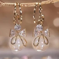 2022 new personality fashion colorful mermaid pearl earrings female simple french elegant earrings wedding jewelry birthday gift