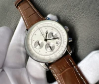 2022 new fashion business luxury brand zeppelin business six needle belt calendar mens quartz watch sports leisure watch