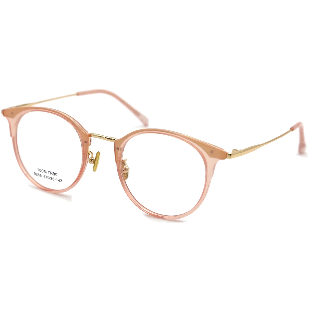 

LORETOROSA TR90 Optical Frame For Women Prescription Glasses Myopia Hyperopia Cute Round Khaki Eyeglasses Casual Full Frame