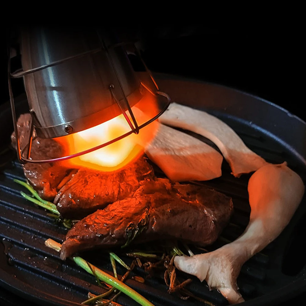 

Searing Melting Flamethrower Adapter Head Temperature Resistant Fire Intensifier Torch Attachment for Grilling Cooking Baking