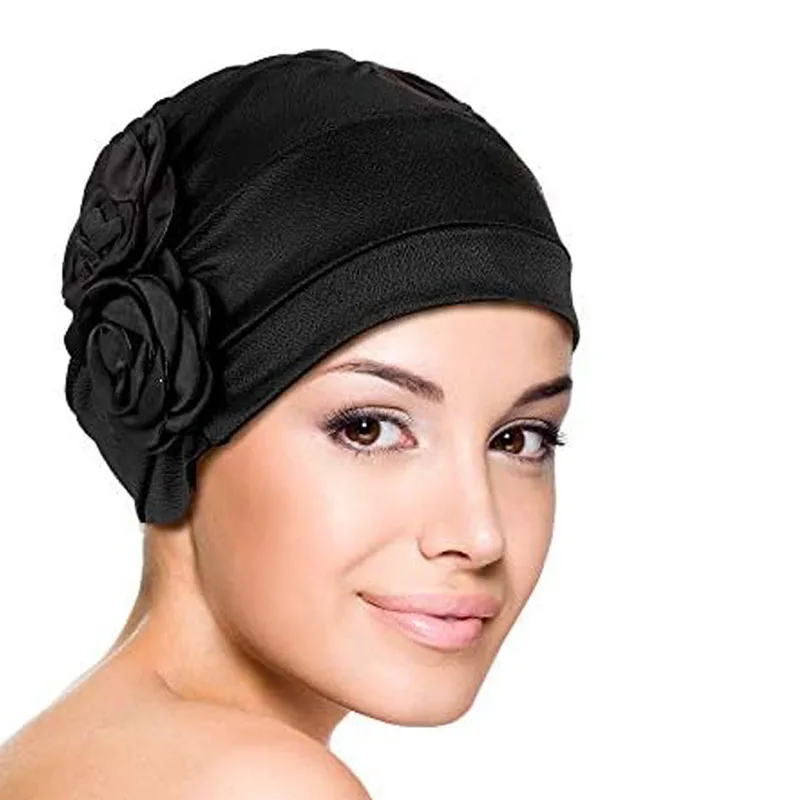 

Модная женская шапка-тюрбан с цветами, женские головные уборы, женские головные уборы, головные уборы для свадебной вечеринки, женская шапка-тюрбан