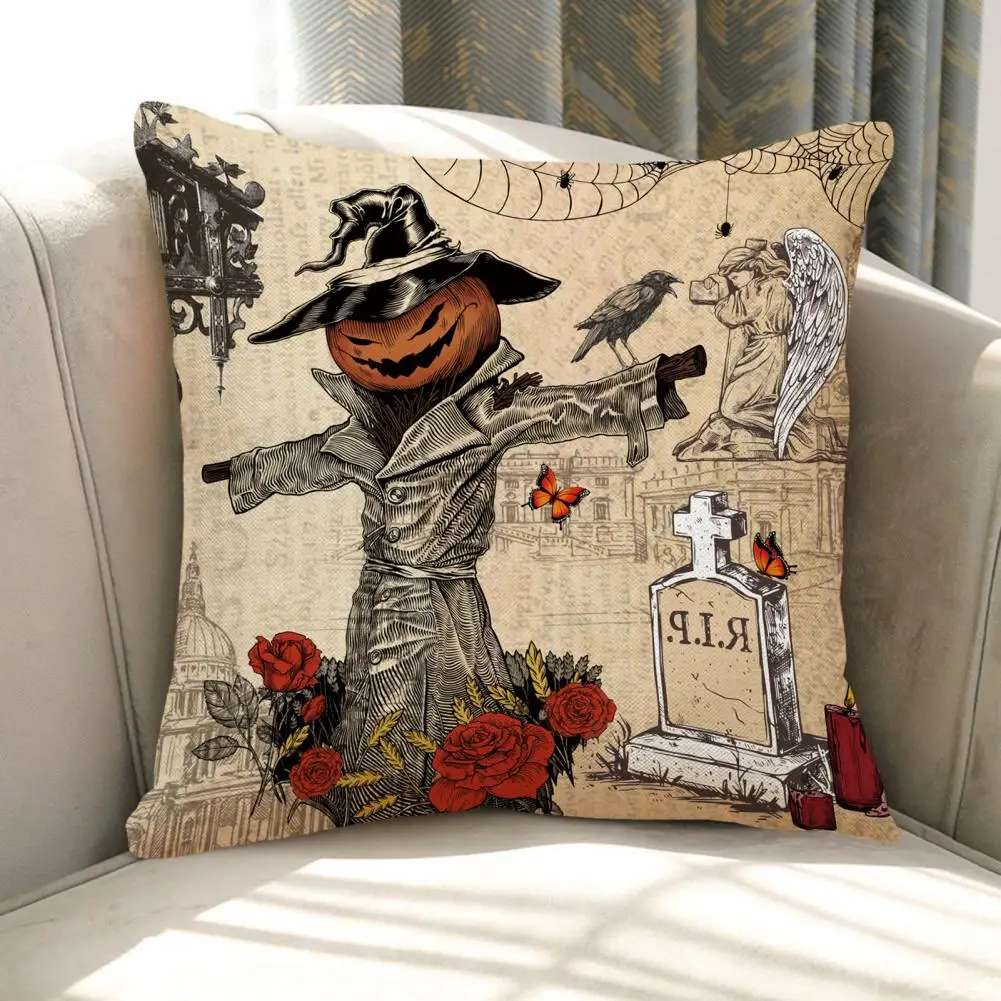 

Halloween Theme Pillowcase Halloween Pillowcase Festive Halloween Pillow Cases Hidden Zipper Closure for Home for Couch