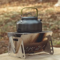 portable camping fire burning stove grill ultra light detachable stainless steel folding barbecue grill bonfire stove