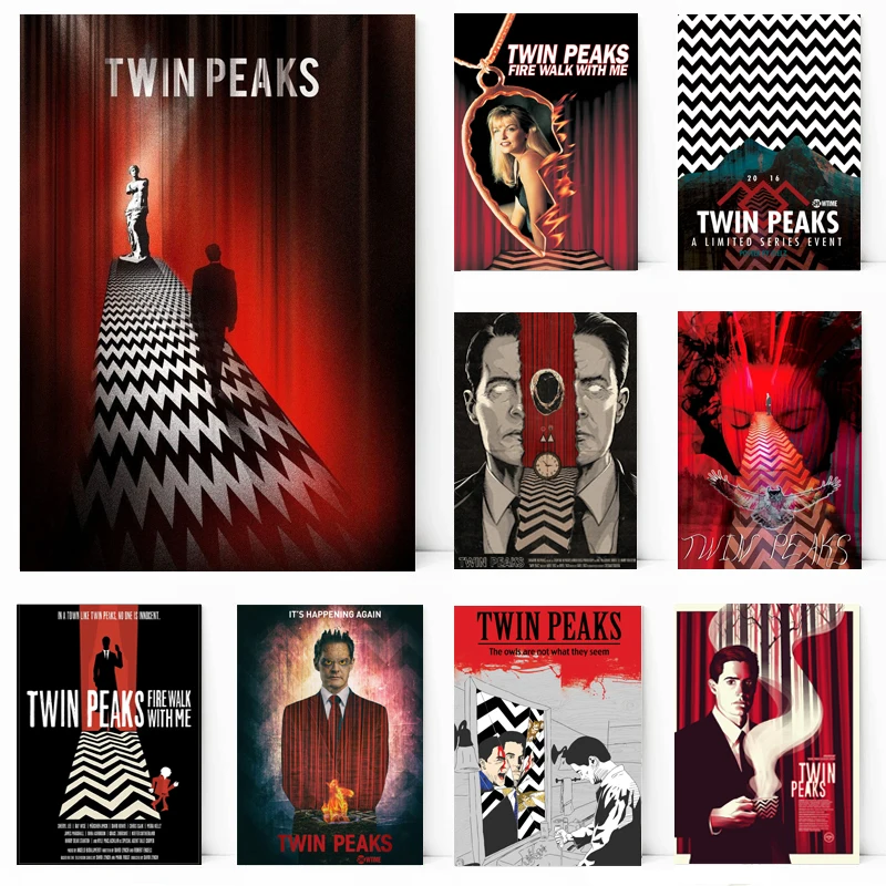 

ТВ-Серия Twin пикс показывает классический фильм аниме плакат печатные картины на холсте художественные настенные картины для гостиной дома...