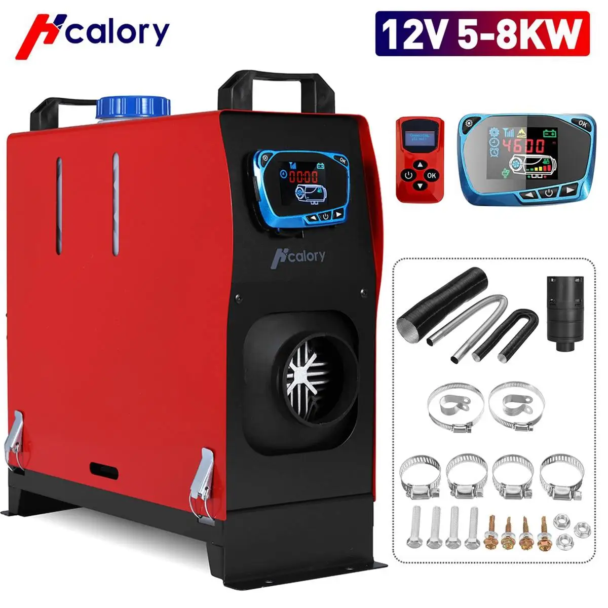 

Hcalory Car Heater All In One 5-8KW 12V Air Diesels Parking Heater Car Heater For Trucks Motor-Homes Boats Bus LCD Switch