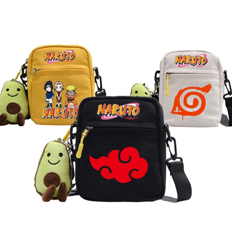 

Cute Ninja Uzumaki Sasuke Naru Canvas Shoulder Bag Casual Messenger Sling Bag Gift for Kids