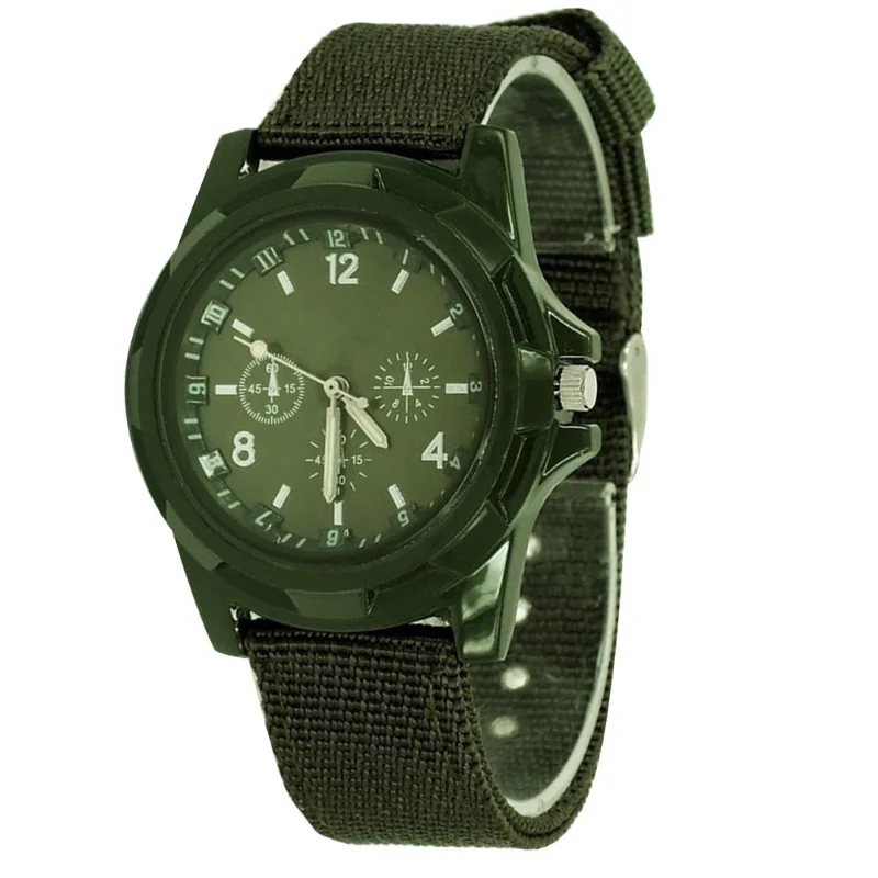 

Fashion Waterproof Men Quartz Watch Army Soldier Military Canvas Strap Fabric Analog Wrist Watches Sports Wristwatches Clock