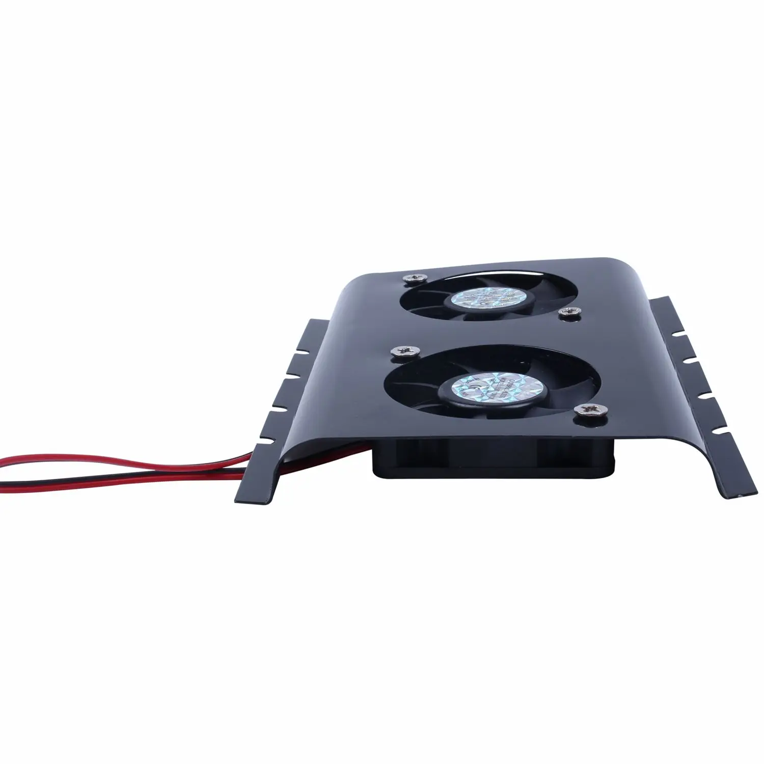 

Black 3.5 SATA IDE Hard Disk Drive HDD 2 Fan Cooler for PC
