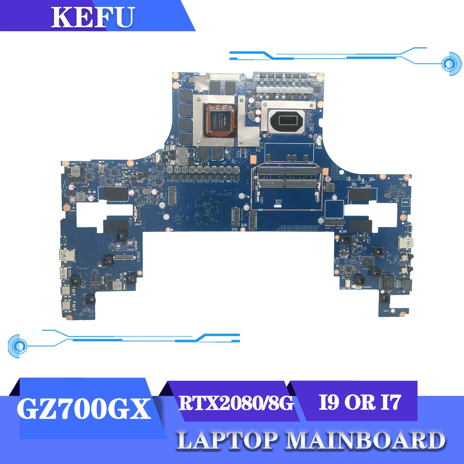 

KEFU GZ700GX Motherboard For ASUS ROG Mothership GZ700G AZ700GX AZ700G Laptop Mainboard I7 CPU I9-9980HK RTX2080/8G