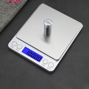 LISM 500G/3KG High Precision Kitchen Electronic Scale High Sensitivity Digital Scale 0.01g Precision Coffee Jewelry Weighing 1