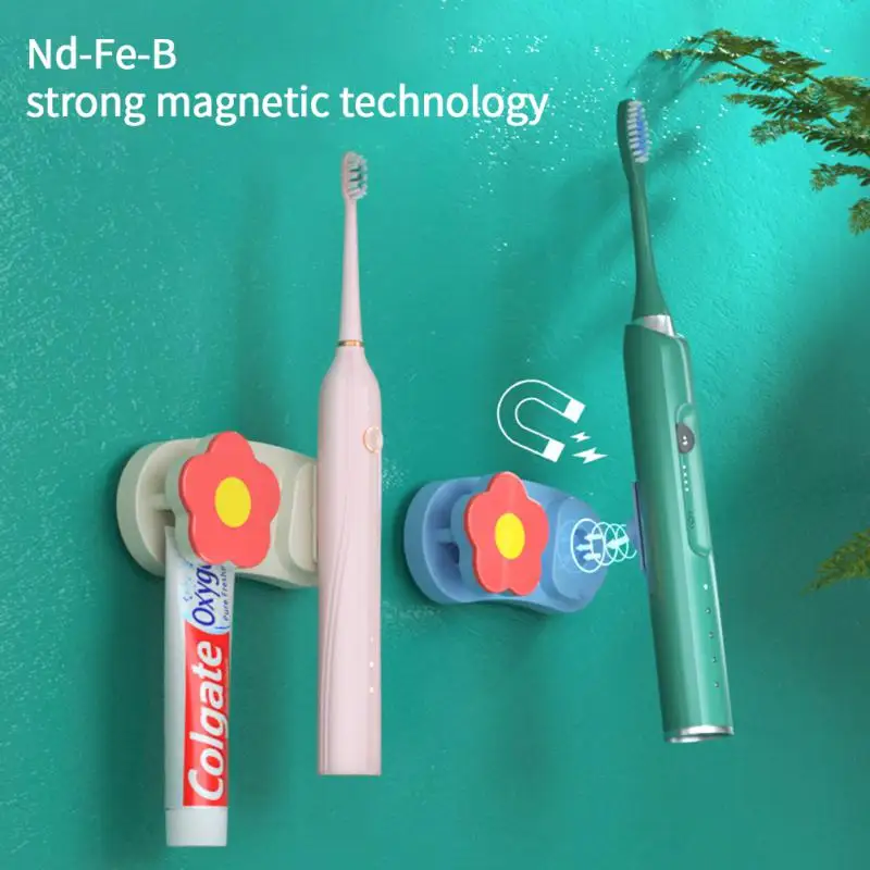 

Sturdy Automatic Toothbrush Holder Waterproof Stable Magnetic Toothbrush Holder Moisture-proof Creative Toothpaste Storage