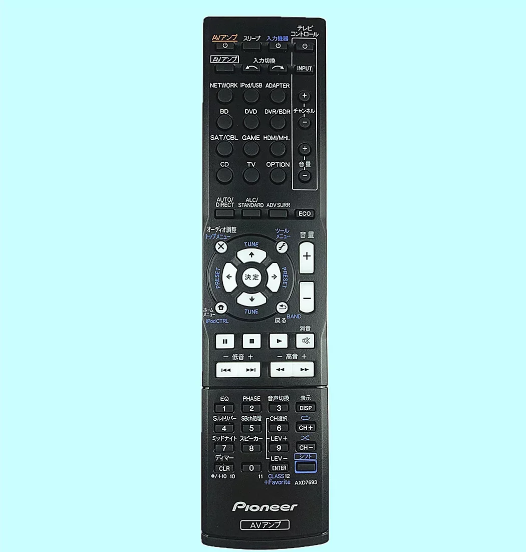 

AXD7693 Original remote control for pioneer CD Receiver home theater VSX-520-K VSX-821-K VSX-1122-K controller Japanese