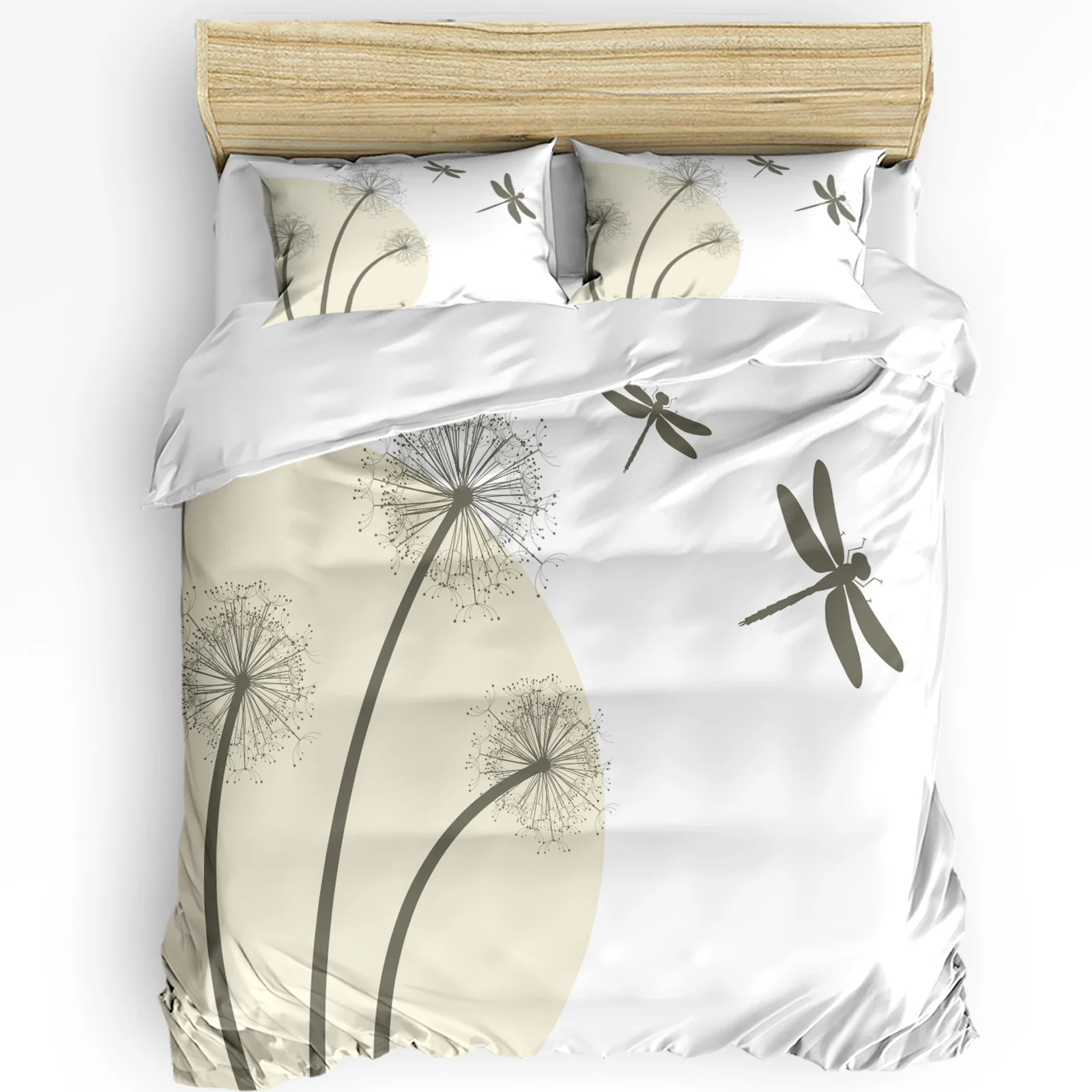 

3pcs Bedding Set Dandelion Dragonfly Home Textile Duvet Cover Pillow Case Boy Kid Teen Girl Bedding Covers Set