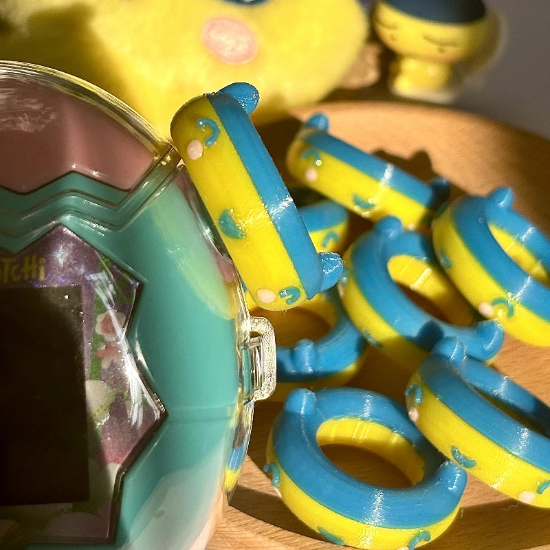 Фото В наличии Tamagotchi Paradise электронный питомец милый аксессуар рай персонаж мультфильма Mametchi Lessapantchi ручка защита подарок №5