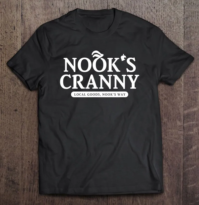 

Футболка Nooks Cranny с изображением местных товаров ручной работы, Мужская хлопковая футболка с изображением аниме, футболка большого размера с...