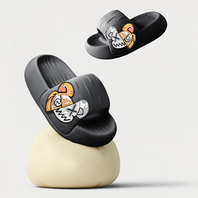 Thick Sole Men Slippers Sense of Luxury Personality Graffiti Slides Bathroom Beach Indoor Sandals 2022 Summer Couple Cool Woman