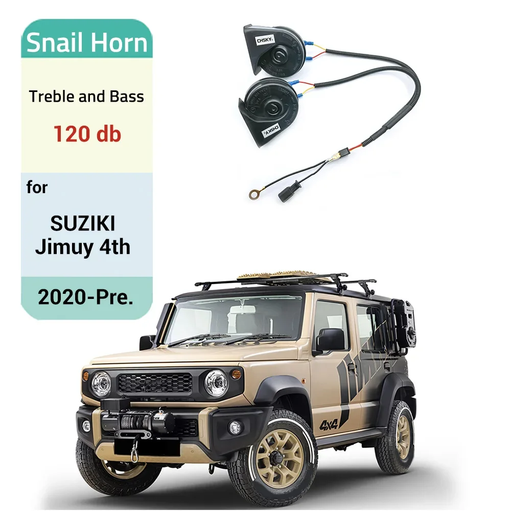 

Автомобильные динамики с рогом улитки, твитер с высоким басом, водонепроницаемый свисток для Suzuki Jimny 4th 2019-2025