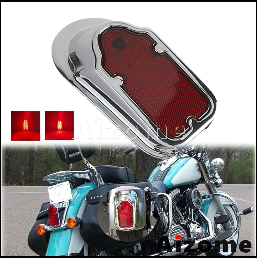 

Универсальный мотоцикл Ретро Надгробие Заднее крыло Задний фонарь Тормозной фонарь Задние фонари для Harley Honda Bobber Chopper Yamaha Custom