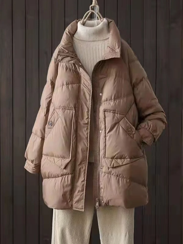 

Women's Winter Coats Demi-season Jacket for Women Korean Coat Fashionable Loose Down Jacket Keep Warm Tops Garment Woman Clothes