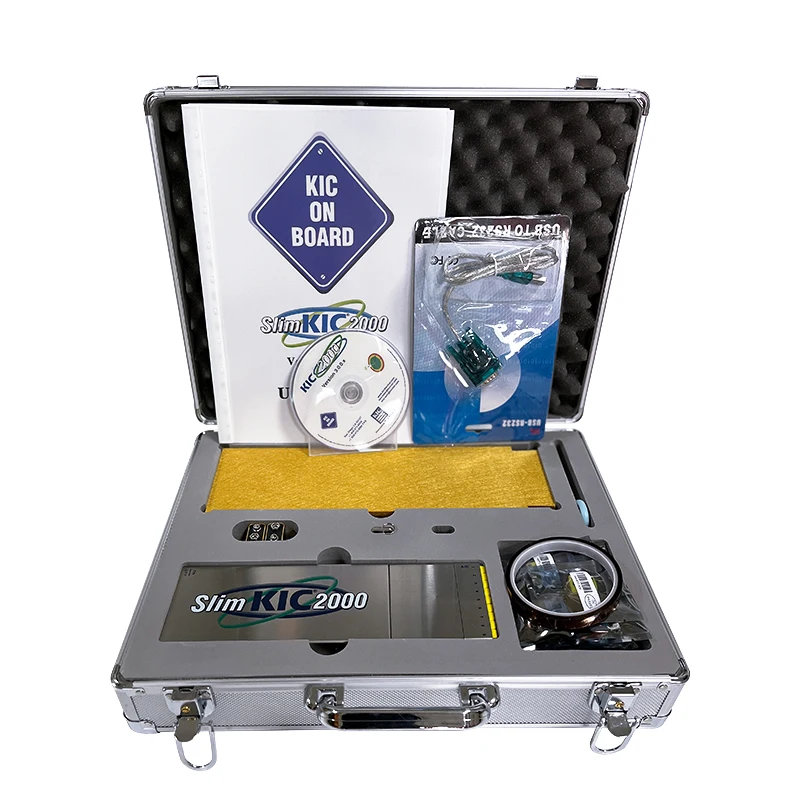 Промышленный процессор SMT KIC2000, тестер температуры печи, начальный рефлексивный паяльник, изогнутый трекер температуры